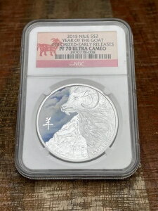 2015�N NIUE 2�h�� ���N �J���[���C�Y�h ���������[�X�`NGC PF70 �E���g���J���I