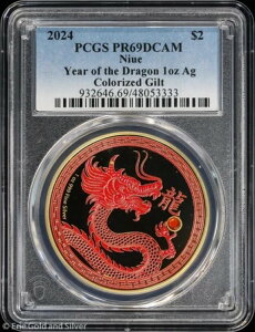 2024N jEG 2h 1IX Vo[ v[t J[CY hSN PCGS PR 69 DCAM