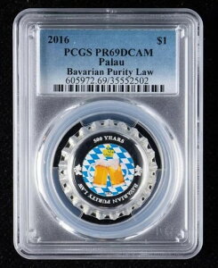 2016�N $1 PCGS PR69DCAM �p���I �o�C�G�������x�@ 500YEARS �݌ɂ���