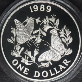 1989年 バミューダ プルーフ モナーク コンサベーション シルバー ダラー - ?COINGIANTS?