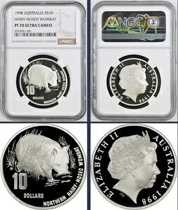1998NI[XgA 10h ~ PomLEHobg ~ NGC PF70 EgJI