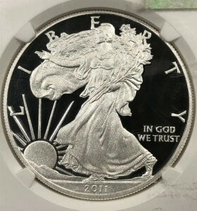 2011-W ASE �o�[�j�b�V���h�E�v���[�t�E�A�����J���E�V���o�[�E�C�[�O���B$1 NGC PR70Ult�BCam�B25���N�L�O�B