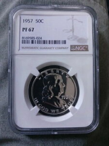 1957N 50Zg AJ tN 90%  n[th PF 67 NGC