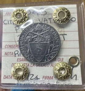 Citta' Of Vatican Pio XII 20 Cent 1943 ���Ɋ󏭂Ȗ������ꂽ FDC Subalpina