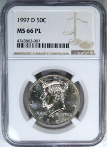 1997-D 50C NGC MS66PL �v���[�t���C�N �P�l�f�B ~ �S�[�W���X�Ń��A�ȃ|�b�v 7/3 �W�F��!
