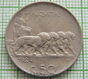 �C�^���A ���B�b�g���I �G�}�k�G�[�� 3 �� 1924 R 50 �`�F���e�V�~�A���[�h�t���A���󏭂ȓ��t