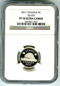 2011�N �J�i�_ �V���o�[ �v���[�t 5�Z���g NGC PF70 UCAM �j�b�P�� ���� �킸��5���̂�