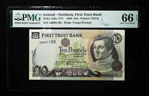 [t@V[VAԍ] NI FIRST TRUST 10 1994 P132 PMG 66 UNC oCi[_[[e[^[ 001100