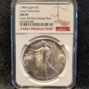 1986N AJ Vo[ C[O NGC MS69 Y 