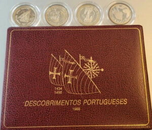 1988 �|���g�K�� �V���o�[ �v���[�t �Z�b�g (4) 100 ESCUDOS AFRICA SERIE @@