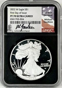 2022 W �v���[�t �A�����J�� �V���o�[ �C�[�O�� NGC PF70UCAM FDI GAUDIOSO ���M�T�C������ �����x��