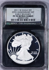 2011-W AJ Vo[ C[O $1 NGC PF70 PR70 EgJI DCAM ubNRA