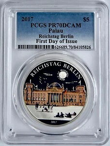 2017�N�p���I5�h�� �h�C�c����c���� �x������ PCGS PR70DCAM �J���[��� FDOI