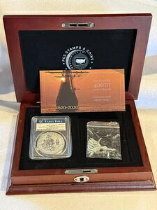 PCGS 2020�N �������s PR70 ���C�t�����[������400���N REV PR 1�I���X .9999 �V���o�[���_��