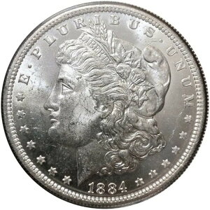 1884年 O モーガン シルバードル 1ドル USコイン プルーフのような外観 AU BU MS UNC 送料無料