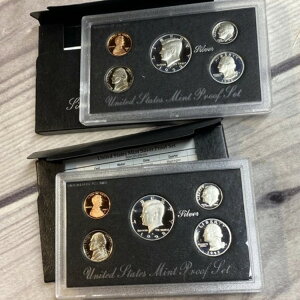 1992年 サウス・アメリカ・ミント 90% シルバー プルーフセット OGP 2枚セット