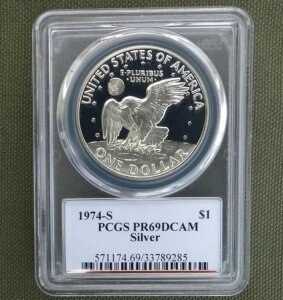1974 S PCGS PR 69 D-Cam AC[n[ Vo[ $1AA|11L RevAfrbhEz[
