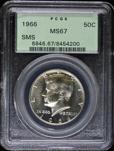 1966N 50Zg SMS PlfB n[t_[ - ^Cv2 Vo[Nbh PCGS SP67