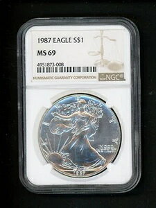 1987N AJ Vo[C[Oh 1h NGC MS69 WF  `CXzCg