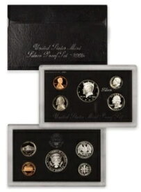 1995年 Sプルーフセット オリジナルブラックボックス＆COA 5枚セット 90%シルバー ケネディ米国造幣局