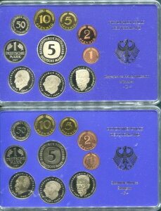 ドイツ連邦共和国硬貨セット 1987-D、F、G、J-プルーフ (M?025)-