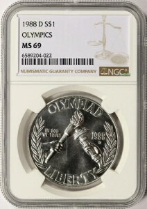 1988-D IsbNLO $1 NGC MS69