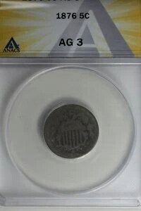 1876 .05 ANACS AG 3 V[hjbPAt@[XgjbP