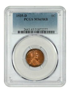 1935-D 1C PCGS MS65RB - �����J�[���Z���g�i���ʏ����F�j - �l�C�̃��b�hD�~���g