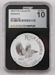 2024�N P125 $1 �t�@�[�X�g�X�g���C�N �I�[�X�g�����A �N�[�J�u�� PCGS MS70 NGCX 10 - 8B