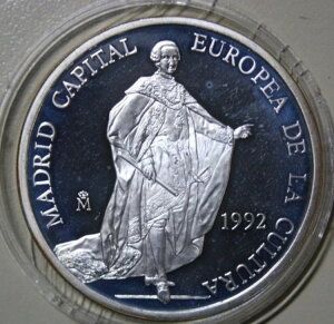 �X�y�C�� 5 ECU 1992 �V���o�[ �v���[�t-PP�u�}�h���[�h������s�vEU �V���o�[ #F5871-