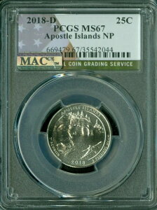 2018 D �A�|�X�g�� �t���b�O �N�H�[�^�[ PCGS MS67 PQ 2ND FINEST GRADED MAC SPOTLESS *