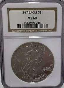 1987N AJ Vo[ C[O - NGC MS69 O[h m[X|bg - uCgzCg 1953940-048