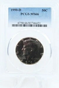 1990-D PCGS MS66 PlfB n[t_[ rWlX XgCN 50Zg