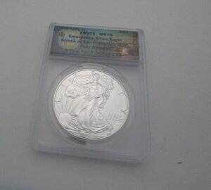 2021�N�iS�j1�h�� �A�����J���E�V���o�[�E�C�[�O�� �ً}ANACS MS70 �t�@�[�X�g�X�g���C�N�BZ180