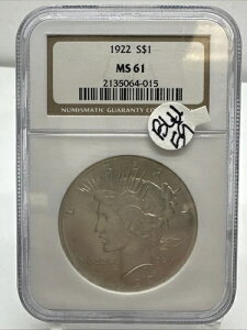 1922N 1h ah NGC MS61 BLU-59