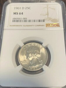 1961 D 25c- NGC MS 64�BD/D RPM �̌���������ADDR �̉\��������܂��B