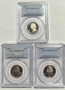 (3) 25ZgNH[^[bg PCGS PR 69 DCAM 1994-S 1995-S 1998-S Vi 25Zg3Zbg
