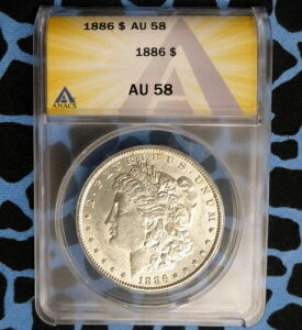 AJO݁A1886N ANACS AU 58 Vo[ K $1