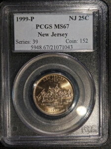 1999N-p PCGS MS-67 j[W[W[BVgBNH[^[3BOBHz_[