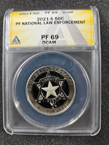 ?? 2021-S 50�Z���g �v���[�t ���Ɩ@���s�@�� �n�[�t�h���R�C�� ANACS PF69 DCAM