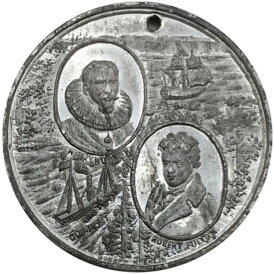 （1909年）ニューヨーク ヘンリー・ハドソン＆ロバート・フルトン記念メダル記念品