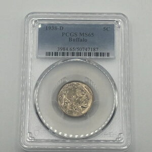 1938-D �o�b�t�@���[�j�b�P�� 5�Z���g PCGS MS65 �����ʃR�C��