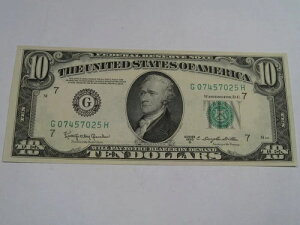 CU 1950-D $10 FRN Note G �V���[�Y �V�J�S�B #50