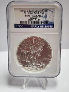 2011�N�ȍ~ $1 �A�����J�� �V���o�[ �C�[�O�� NGC MS 69 | ���������[�X �����ʃR�C��