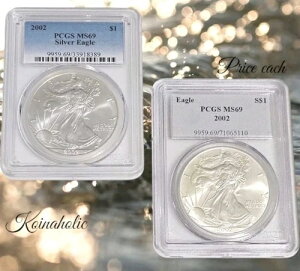 2002N 1h AJ Vo[ C[O PCGS MS69 u[x uCgzCg  m[X|bg