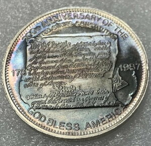 1787-1987N AJO@200NLO Eh 1IX .999 Vo[ X^[g[jO