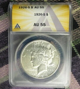 �A�����J���O���h���A1926�N S ANACS AU 55 �s�[�X�V���o�[ $1�A�Z�~�L�[