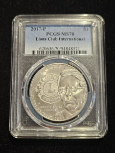 2017-P ���C�I���Y�N���u���ۋL�O�h�� 1�h�� PCGS MS70 �u���[���x��