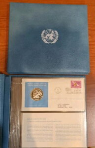 UN 1973 FDC�A���o���A2x 1�I���X .925�X�^�[�����O�V���o�[�v���[�t���_���iCO??A�t���j�t��