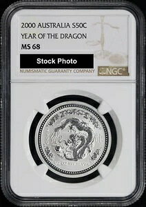 2000N I[XgA 50Zg Vo[ iV[Y N 1/2IX NGC MS-68